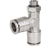 Фитинг цанга тройник, поворотный Cn-Tccr-1/8M-10 для полиуретана и пластиковых трубок PI TOOLS Арт. 9631