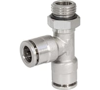 Фитинг цанга тройник, поворотный Cn-Tccr-1/4M-8 для полиуретана и пластиковых трубок PI TOOLS Арт. 9662