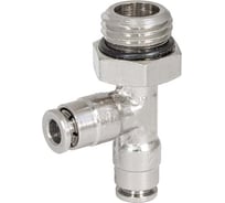 Фитинг цанга тройник, поворотный Cn-Tccr-1/4M-4 для полиуретана и пластиковых трубок PI TOOLS Арт. 9648