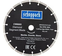 Круг отрезной Scheppach 230х22.2х2.5мм Sch-CW6005(62953)
