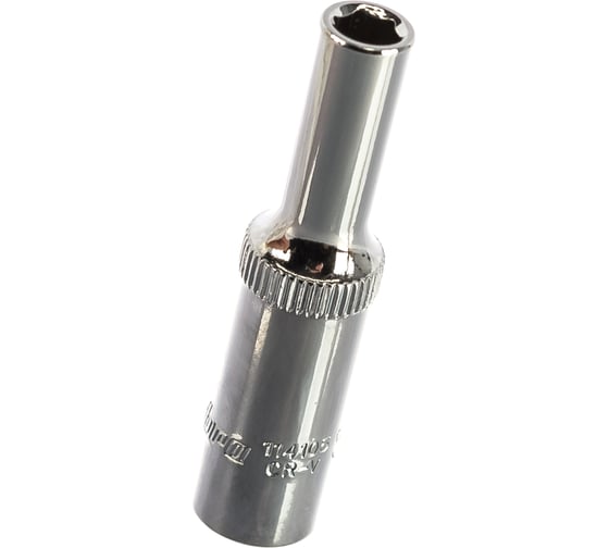 Головка торцевая глубокая 1/4" DR (5 мм) для гайковертов Ombra 114105 1