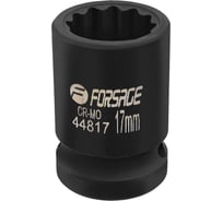Головка ударная Forsage 1/2, 17мм (12гр.) F-44817(62488)