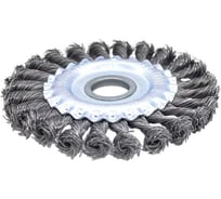 Щетка металлическая СИЛАЧ для УШМ 125мм/М14, дисковая, крученая 025185