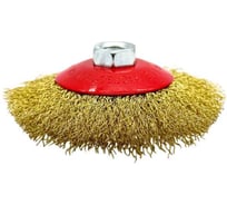 Щетка металлическая СИЛАЧ для УШМ 115мм/М14, тарелка, волнистая 025171