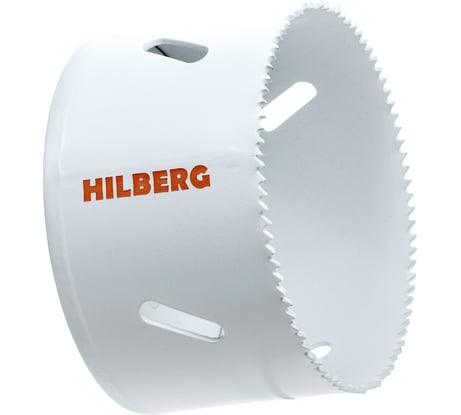 Коронка биметаллическая по металлу Hilberg 73мм, мелкий зуб, Bi-Metal Cobalt 8 (М42), CMS073