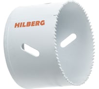 Коронка биметаллическая по металлу Hilberg 64мм, мелкий зуб, Bi-Metal Cobalt 8 (М42), CMS064