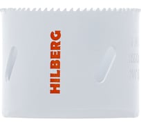 Коронка биметаллическая по металлу Hilberg 57мм, мелкий зуб, Bi-Metal Cobalt 8% (М42) CMS057