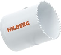 Коронка биметаллическая по металлу Hilberg 38мм, мелкий зуб, Bi-Metal Cobalt 8 (М42), CMS038