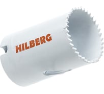 Коронка биметаллическая по металлу Hilberg 32мм, мелкий зуб, Bi-Metal Cobalt 8 (М42), CMS032