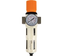 Фильтр-масловлагоотделитель WIEDERKRAFT 1/2 5 мкм, 16 Бар.с регулятором давления и автоматическим сброс WDK-7740FA