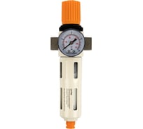 Фильтр-масловлагоотделитель WIEDERKRAFT 1/4 5 мкм, 16 бар с регулятором давления. WDK-7720FD