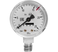 Манометр Кедр ТМ2 Аргон, (0-25 МПа, кл.2,5, М12Х1,5) Ar-У 8019416