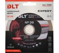 Диск алмазный DLT № 26 Expert 115мм, 22.23мм, толщина 1.1мм (керамогранит) 4385