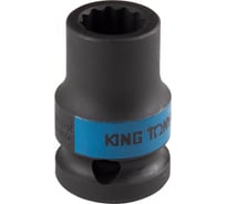 Головка торцевая ударная двенадцатигранная KING TONY 1/2, 08 мм 453008M