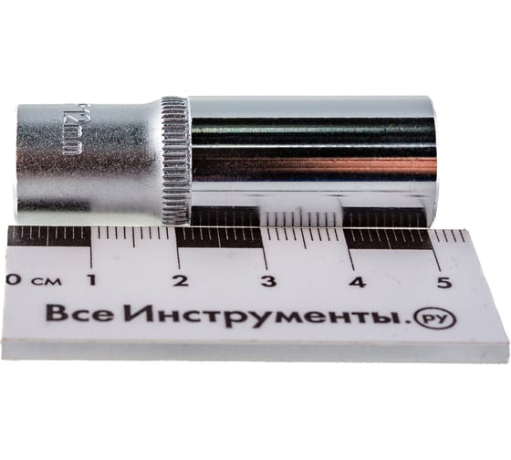 Головка торцевая глубокая 1/4" DR (12 мм) для гайковертов Jonnesway S04HD2112