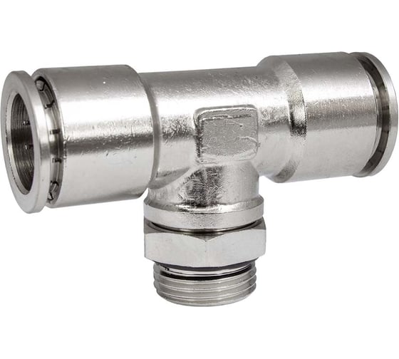 Фитинг цанга PI TOOLS тройник, поворотный Cn-T-3/8M-14 для полиуретана и пластиковых трубок 9525 1