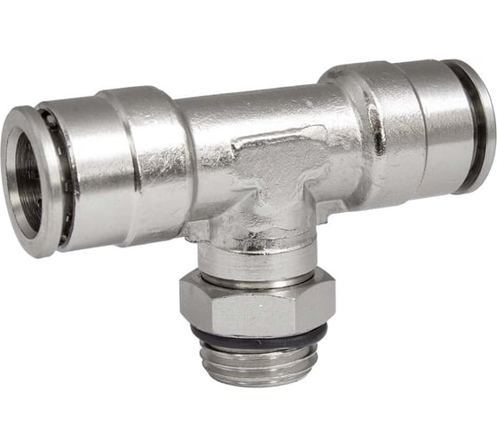 Фитинг цанга PI TOOLS тройник, поворотный Cn-T-1/8M-10 для полиуретана и пластиковых трубок 9518 1