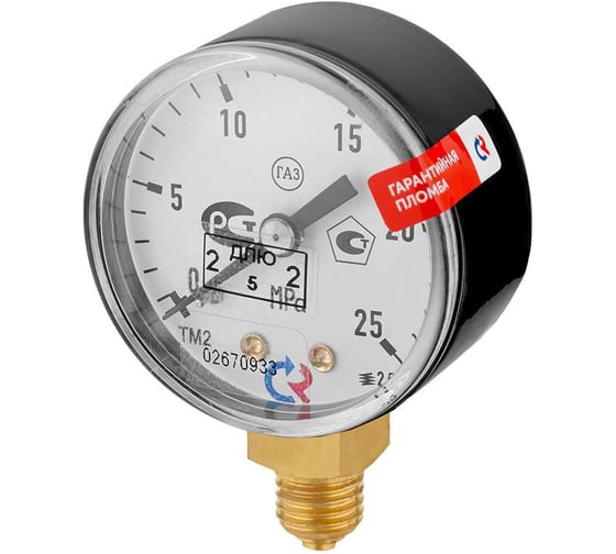 Манометр Сварог ТМ-210Р.00(0-25МРа)M12x1.5.2.5. ГАЗ 94907 1