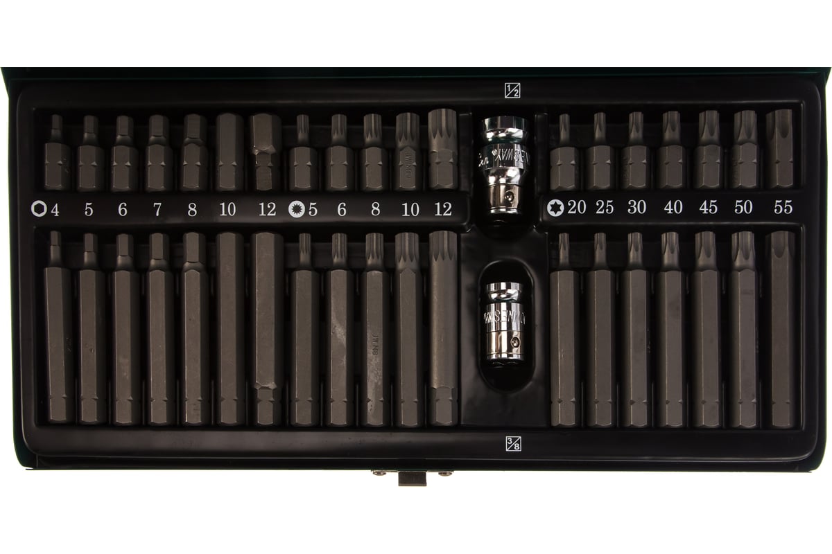 Набор вставок 40 предметов (4-12 мм) Jonnesway S29H4140S - выгодная ...