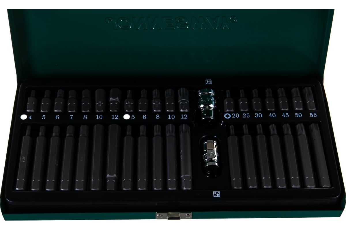 Набор вставок 40 предметов (4-12 мм) Jonnesway S29H4140S - выгодная ...