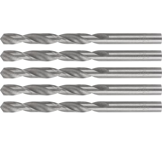 Сверла по металлу MOS HSS, угол заточки 118, 15.0 x 169 мм, (5 шт) 35586М 1