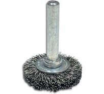 Щетка дисковая гофрированная Lessmann Д30х6, стальная 0,3мм, хвостовик 6мм 413162