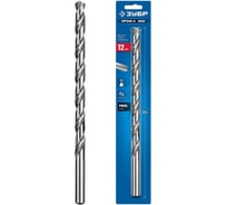 Длинное сверло ЗУБР ПРОФ-А 300 (12х300 мм; Р6М5) по металлу, класс А 29624-12-300