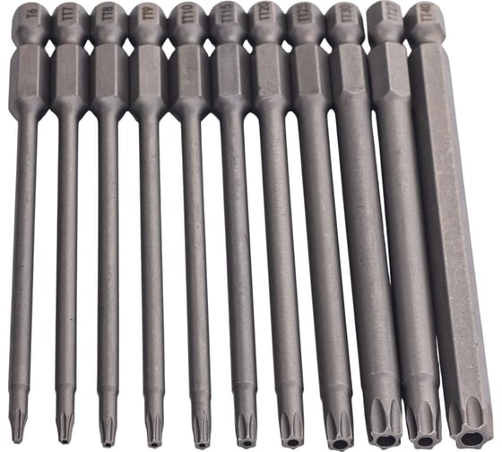 Набор бит VIRA для шуруповерта магнитные TORX 100 мм 11 шт 303242 1