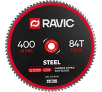 Диск пильный по стали Ravic 400х3/2.6х30 мм, Z=84 210.0400