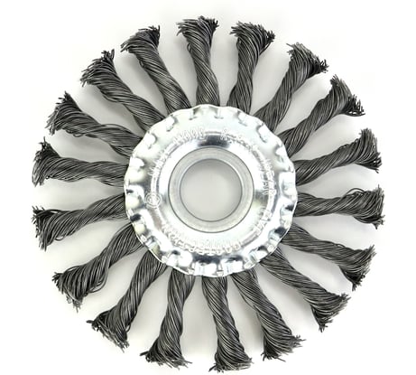 Щетка дисковая жгутовая EuroBrush Д125х13х22,2, ворс сталь 0,50 (код 13-127) EB-DST9L
