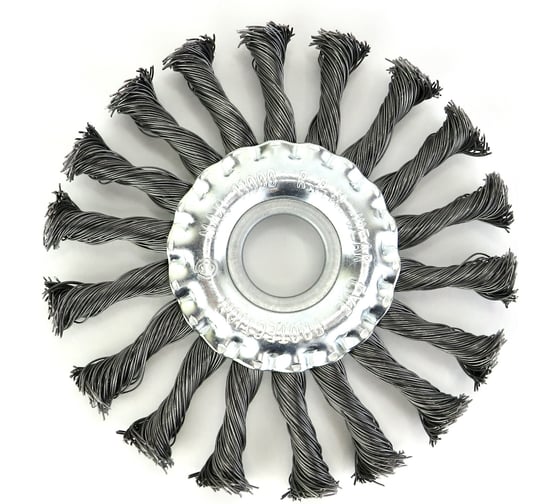 Щетка дисковая жгутовая EuroBrush Д125х13х22,2, ворс сталь 0,50 (код 13-127) EB-DST9L 1