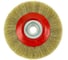 Щетка дисковая EuroBrush Д200х25х32+адаптеры, ворс гофр латунир-я сталь 0,30, до 4500 об/мин (код 13-125) EB-LBS5 1