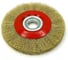 Щетка дисковая EuroBrush Д200х25х32+адаптеры, ворс гофр латунир-я сталь 0,30, до 4500 об/мин (код 13-125) EB-LBS5 2