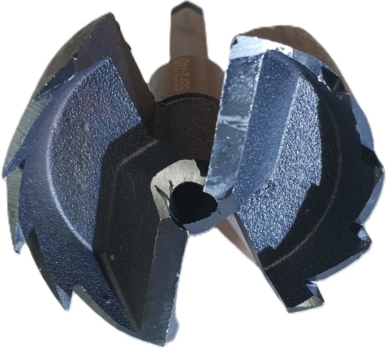 Сверло Форстнера KOPOS SSF2-44D 44 мм по дереву, двухзаходное, длина 120 мм, 7/16 HEX SSF2-44D-120