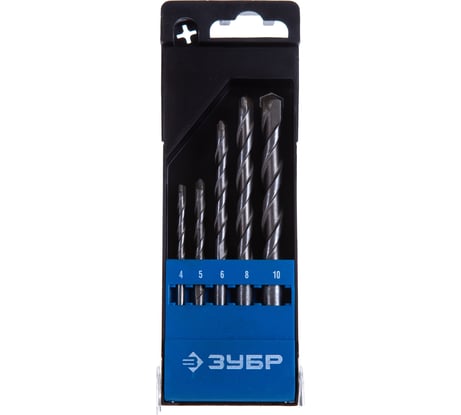 Набор сверл по бетону Профессионал 5 шт. (4-10 мм) Зубр 29140-H5