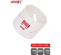 Коронка биметаллическая RODMIX HSS M42, 4/6 TPI, переменный шаг 79х41 мм 31040607941