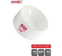 Коронка биметаллическая RODMIX HSS M42, 4/6 TPI, переменный шаг 102х41 мм 31040610241