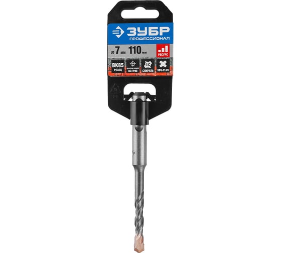 Бур по бетону ЗУБР (7х110 мм; SDS-plus) 29314-110-07_z01