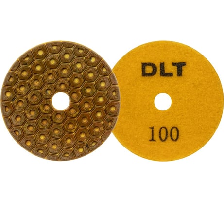 Круг алмазный гибкий шлифовальный DLT №10,O100мм,зерн._100 для сухой и мокрой шлифовки АГШК 0931