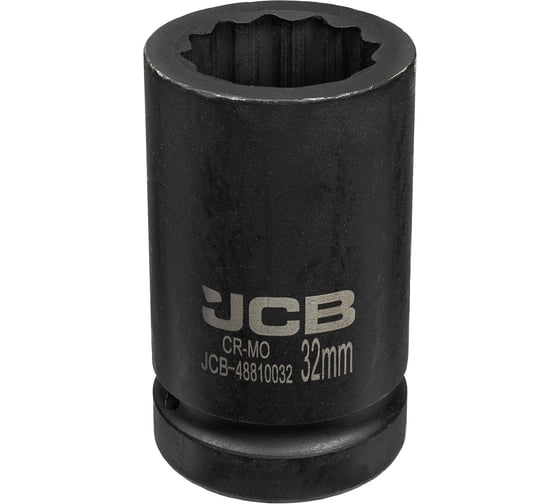 Головка ударная глубокая JCB 1 12гр 32мм JCB-48810032(63075) 1