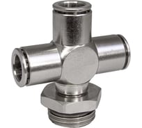 Фитинг цанга крест, поворотный PI TOOLS Cn-X-1/2M-10 для полиуретана и пластиковых трубок 9969