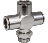 Фитинг цанга крест, поворотный PI TOOLS Cn-X-3/8M-12 для полиуретана и пластиковых трубок 9938