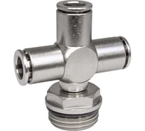 Фитинг цанга крест, поворотный PI TOOLS Cn-X-1/2M-8 для полиуретана и пластиковых трубок 9952