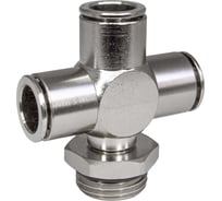 Фитинг цанга крест, поворотный PI TOOLS Cn-X-1/2M-12 для полиуретана и пластиковых трубок 9976