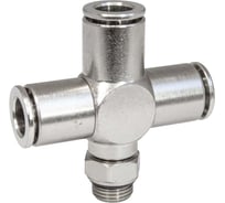 Фитинг цанга крест, поворотный PI TOOLS Cn-X-1/8M-8 для полиуретана и пластиковых трубок 9839