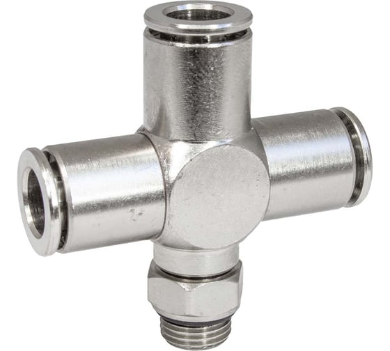 Фитинг цанга крест, поворотный PI TOOLS Cn-X-1/8M-8 для полиуретана и пластиковых трубок 9839 1