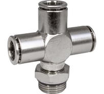 Фитинг цанга крест, поворотный PI TOOLS Cn-X-3/8M-10 для полиуретана и пластиковых трубок 9921