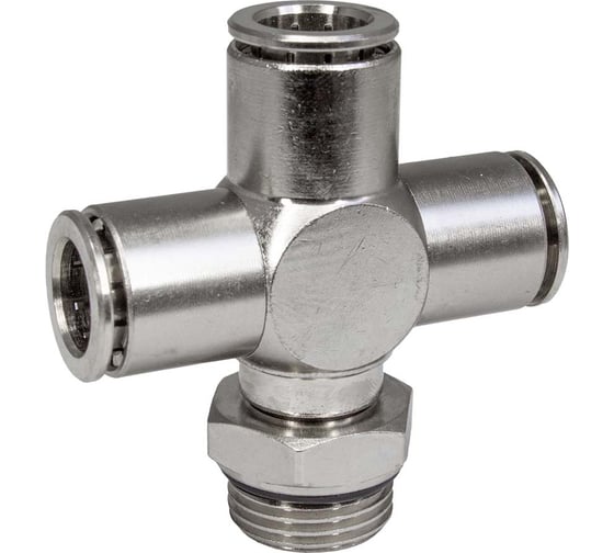 Фитинг цанга крест, поворотный PI TOOLS Cn-X-3/8M-10 для полиуретана и пластиковых трубок 9921 1