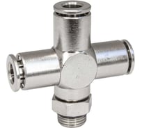 Фитинг цанга крест, поворотный PI TOOLS Cn-X-1/8M-6 для полиуретана и пластиковых трубок 9822