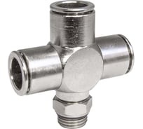 Фитинг цанга крест, поворотный PI TOOLS Cn-X-1/4M-12 для полиуретана и пластиковых трубок 9891